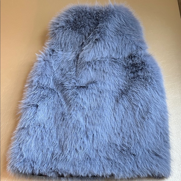 Jason Wu Soft Blue Faux Fur Wrap - Picture 10 of 11